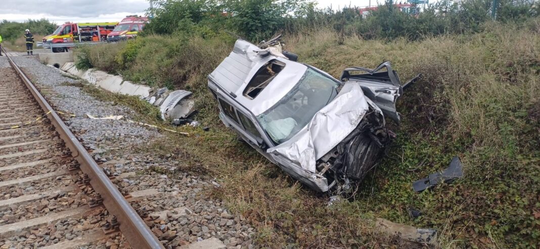 accident rutier cale ferată