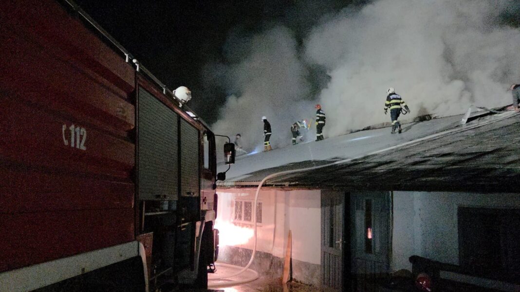 incendiu hală Dumbrăveni