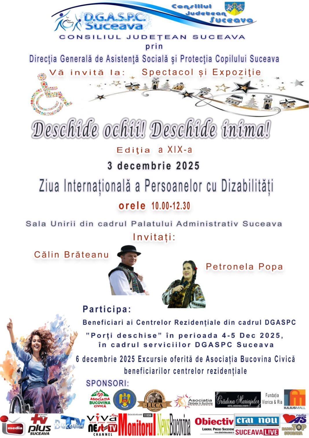 Afis 3 Decembrie DGASPC Suceava